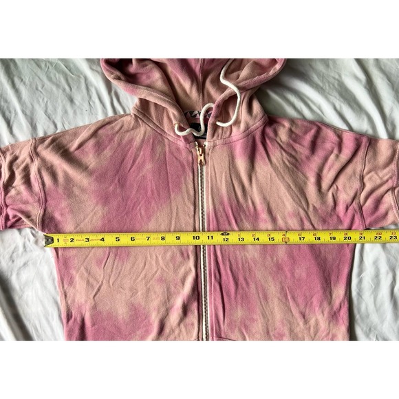 VOLCOM LIVED IN LOUNGEWEAR FULLZIP HOODIE & FLEECE SHORT -FADED MAUVE - Picture 10 of 14